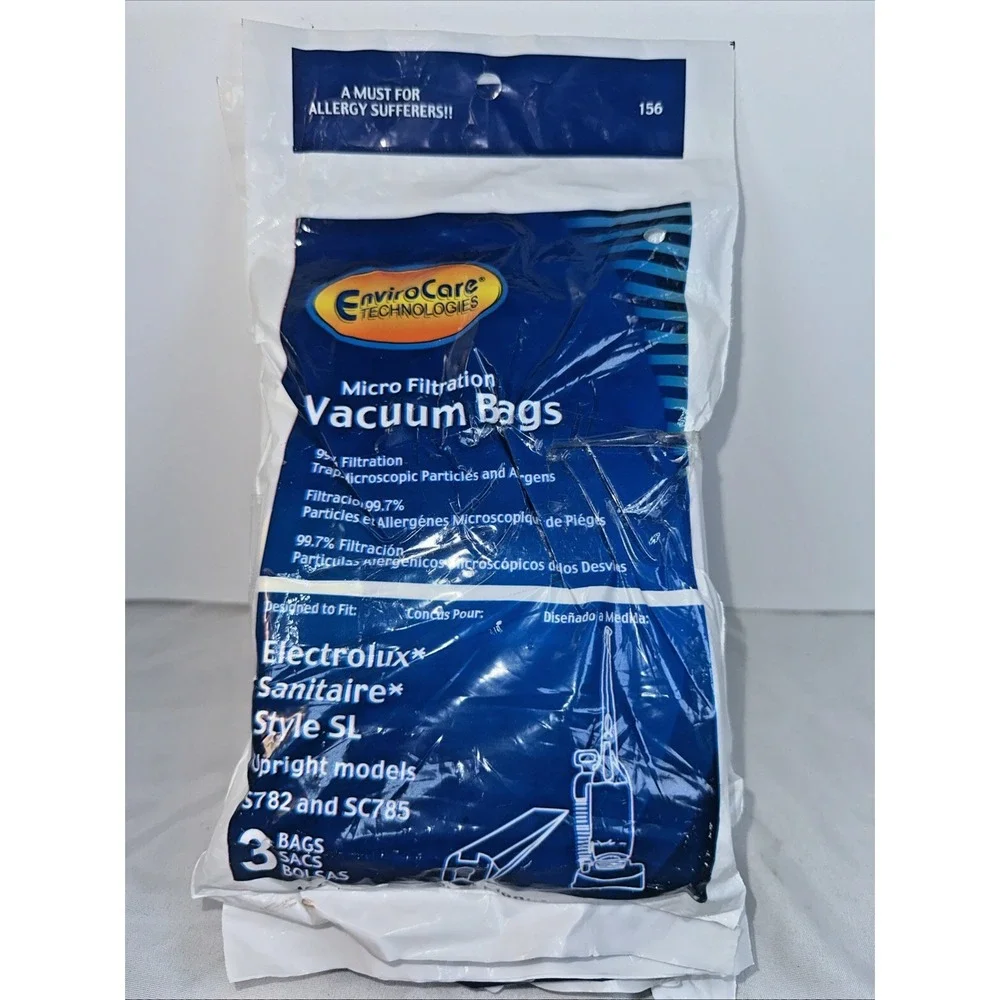 Set of 4 3 Pack EnviroCare Vacuum Bags for Electrolux and Sanitaire Style SL 156